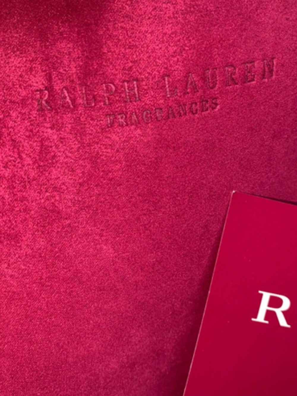 Ralph Lauren Deep Raspberry Velvet tote - Picture 4 of 4